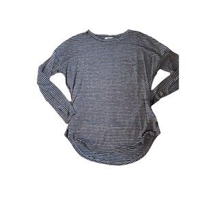 Gap Ladies Black And White Striped Sweater Knit Top XS